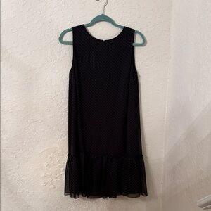 Tommy Hilfiger Black Dress with Gold Sparkling Polka Dots